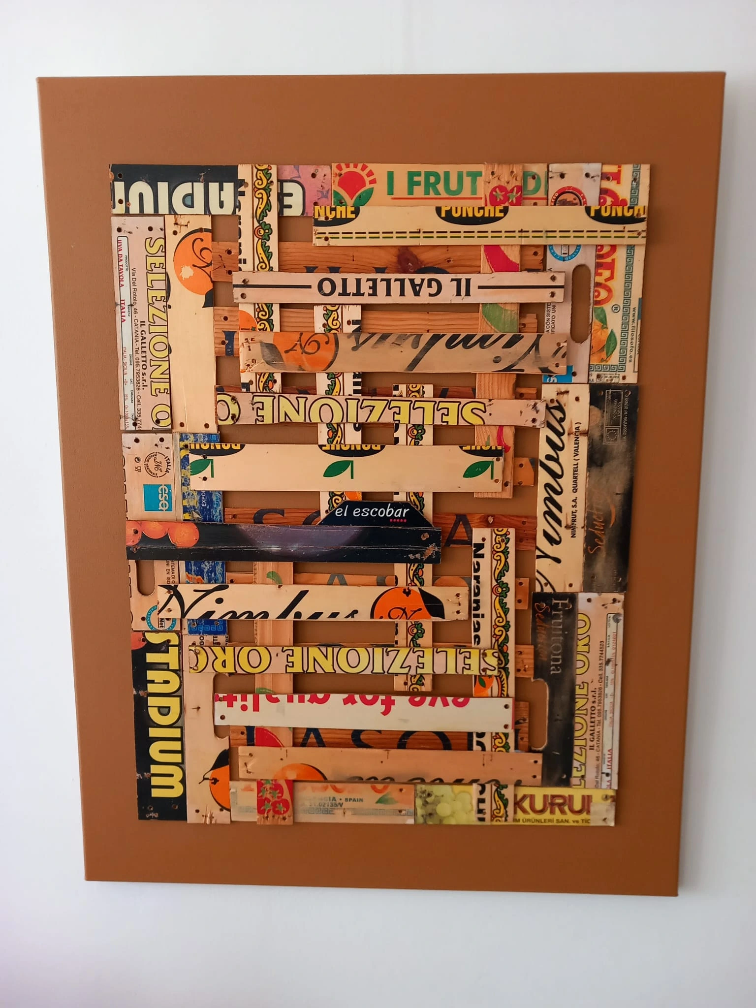Reclame licht bruin 90x70cm cm - Karl van Stek