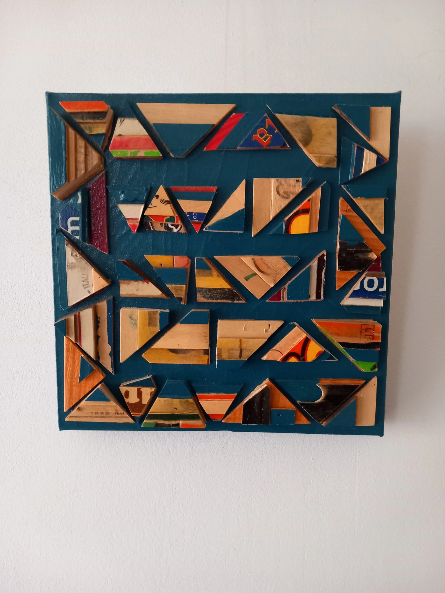 Doek zonder naam 28x28cm cm - Karl van Stek