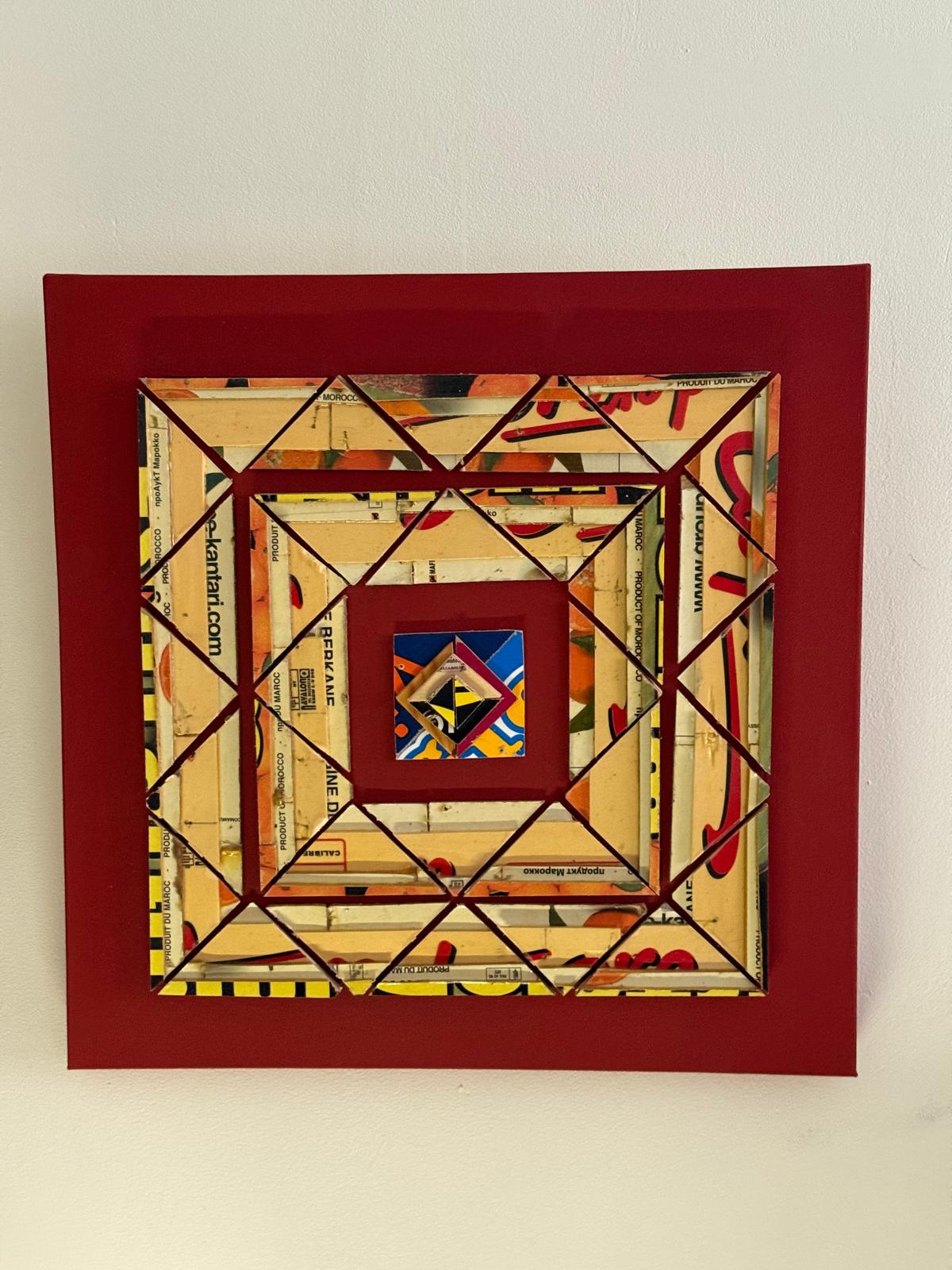 Doek zonder naam 2 30x25cm cm - Karl van Stek