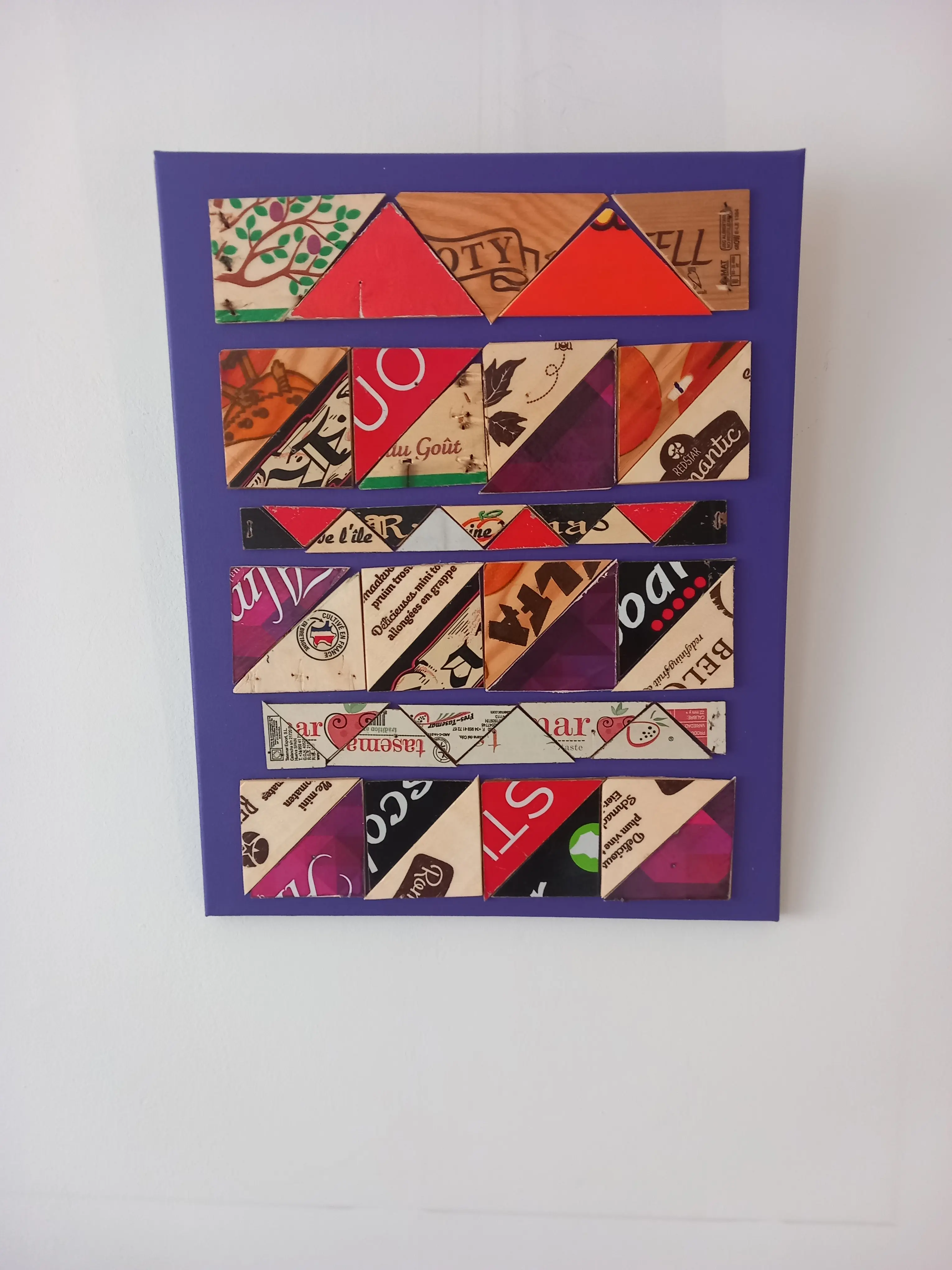 Mozaiek Paars 50x40cm cm - Karl van Stek