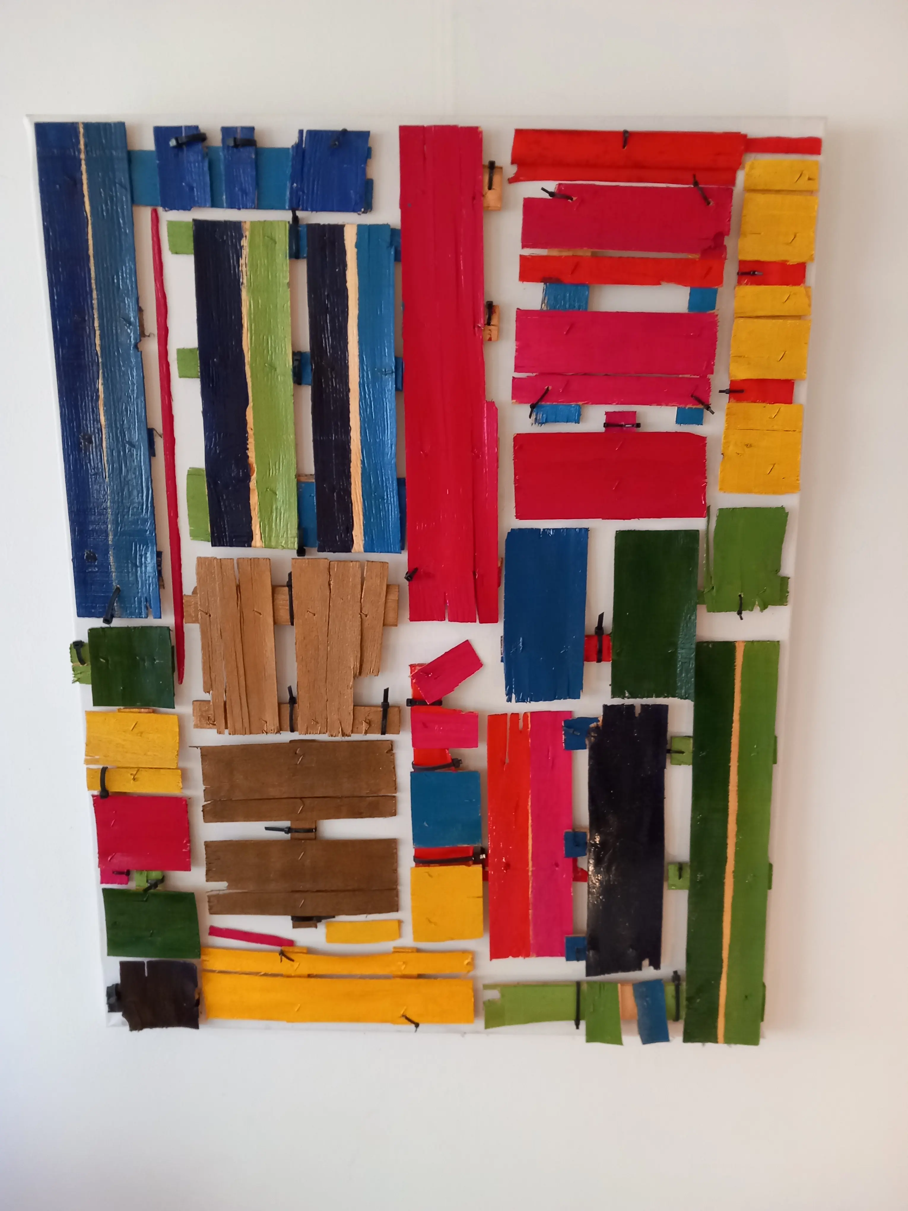 Gemengde Kleuren Bodem 90x70cm cm - Karl van Stek