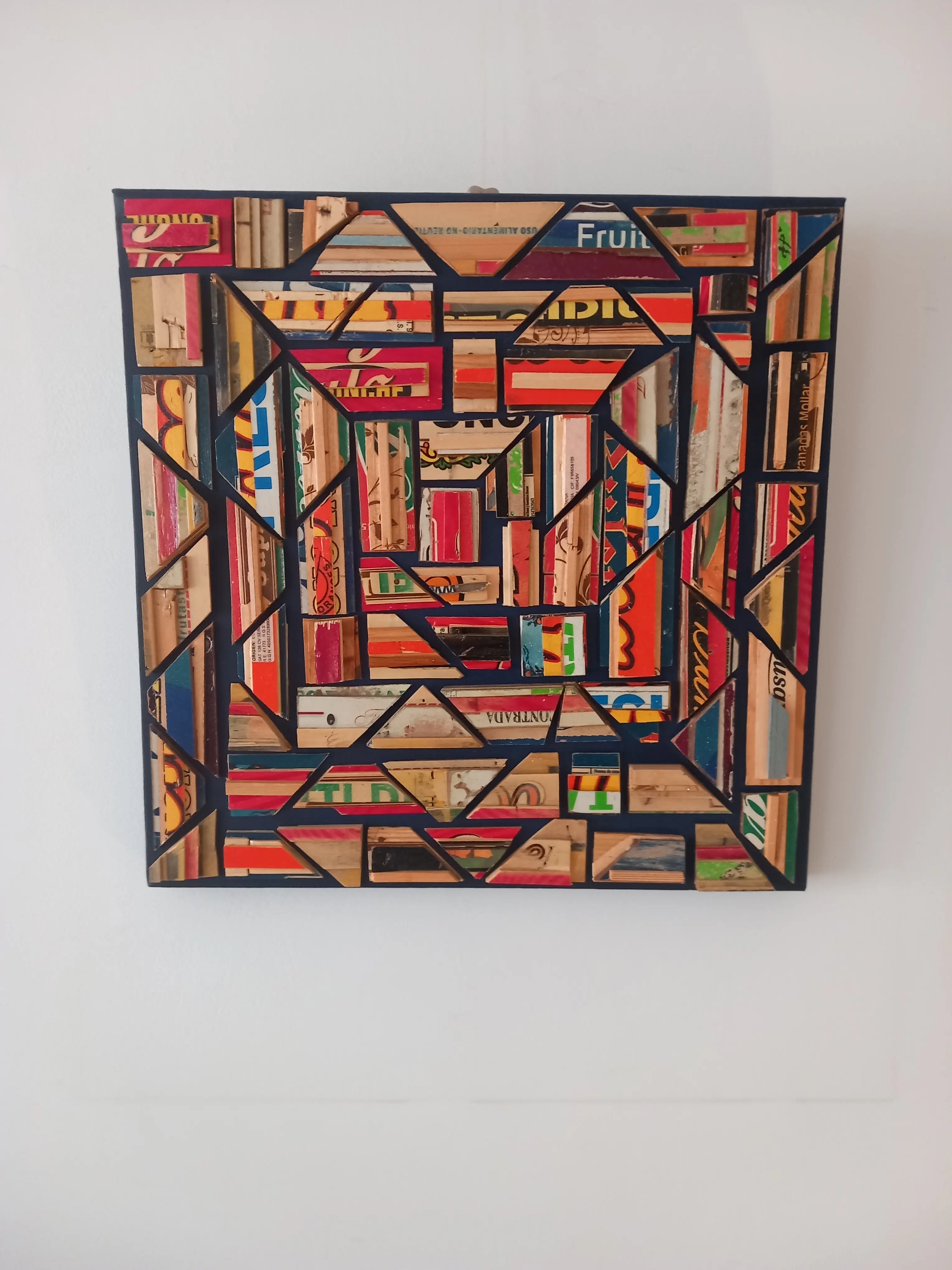 Mozaïek Blauw Klein 50x60cm cm - Karl van Stek