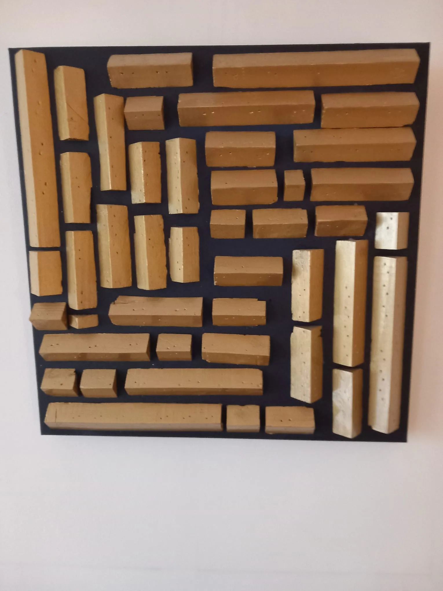 Staven Goud 50x50cm cm - Karl van Stek