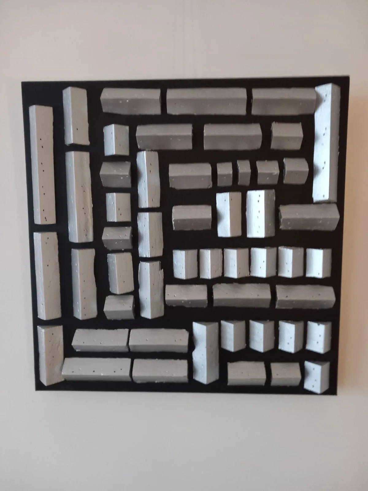 Staven Zilver 50x50cm cm - Karl van Stek
