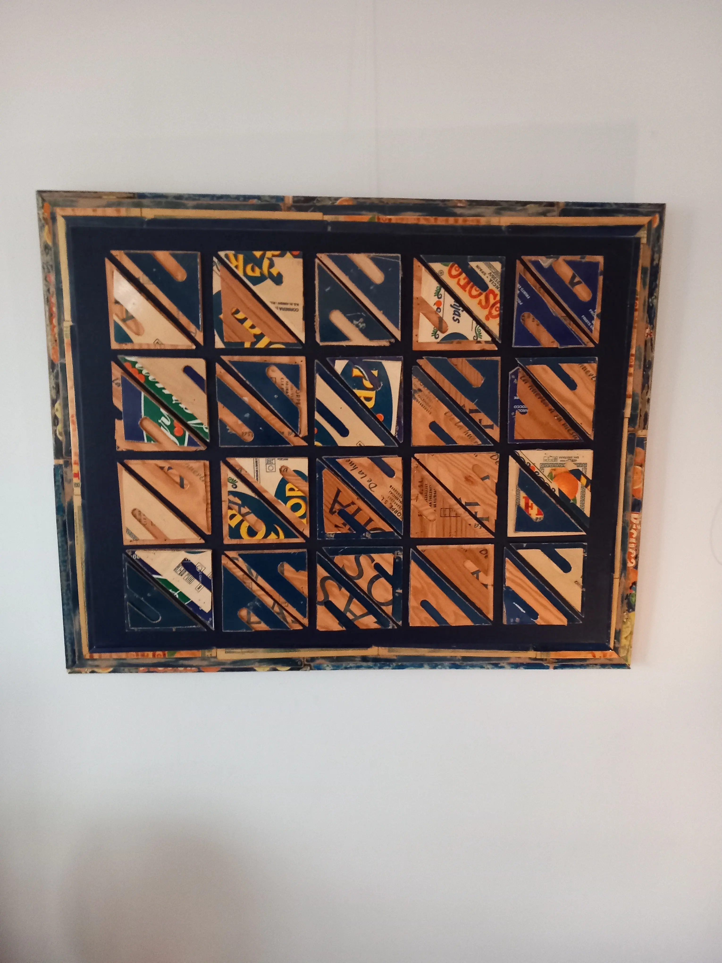Twintig Tinten Blauw 100x80cm cm - Karl van Stek